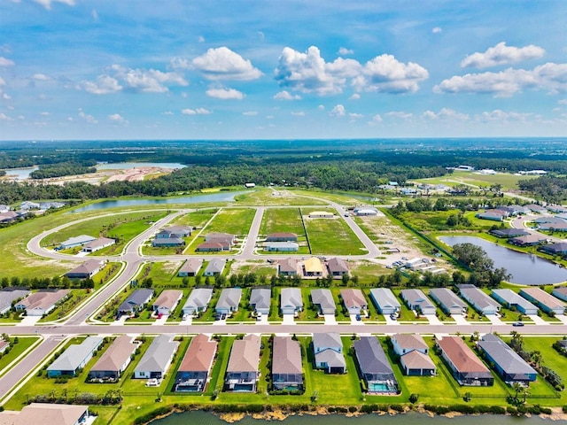 13849 Old Creek Ct, Parrish, FL 34219 - aerial perspective of suburban area featuring a nearby body of water