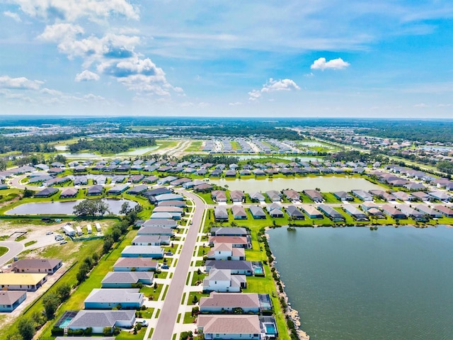 13849 Old Creek Ct, Parrish, FL 34219 - aerial perspective of suburban area with a nearby body of water