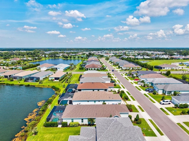 13849 Old Creek Ct, Parrish, FL 34219 - aerial perspective of suburban area with a nearby body of water