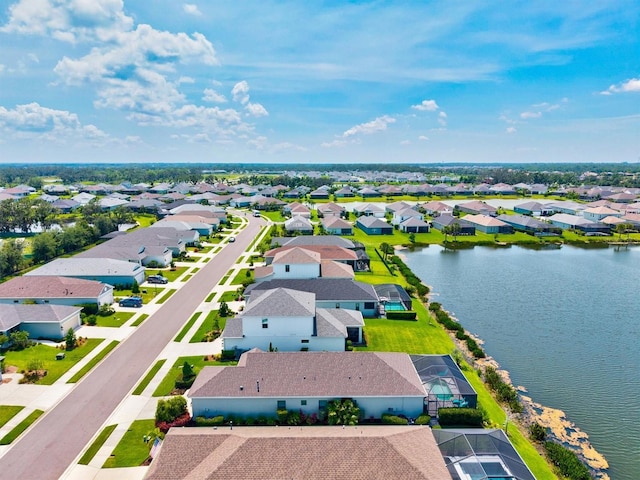 13849 Old Creek Ct, Parrish, FL 34219 - aerial view of residential area featuring a large body of water