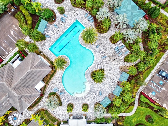 13849 Old Creek Ct, Parrish, FL 34219 - aerial view of a pool area
