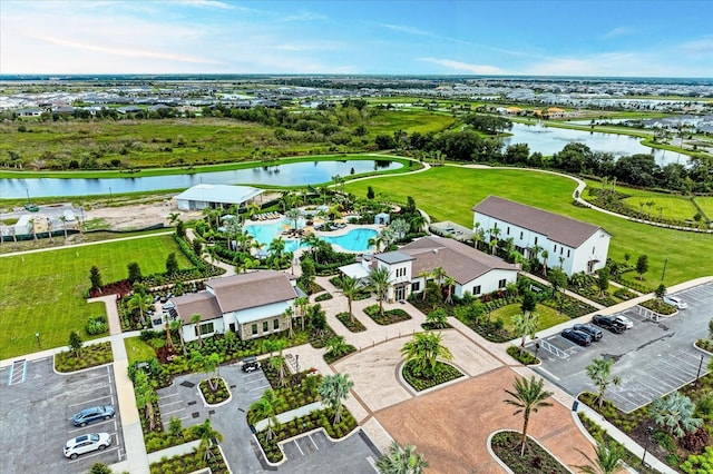 18317 Gulf Ranch Pl, Bradenton, FL 34211 - bird's eye view of a large body of water and a pool