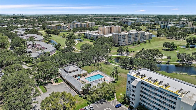 4570 Pinebrook Cir Unit 508, Bradenton, FL 34209 - aerial view of a local golf course, a large body of water, apartment complex / building, and a pool
