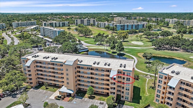 4570 Pinebrook Cir Unit 508, Bradenton, FL 34209 - aerial view of apartment complex, a nearby body of water, and a local golf course