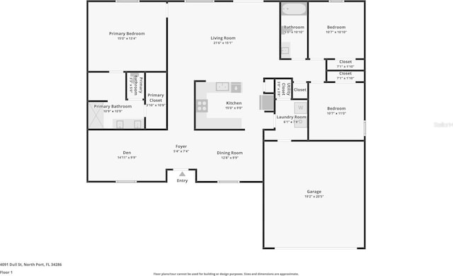 4091 Dull St, North Port, FL 34286 - room layout