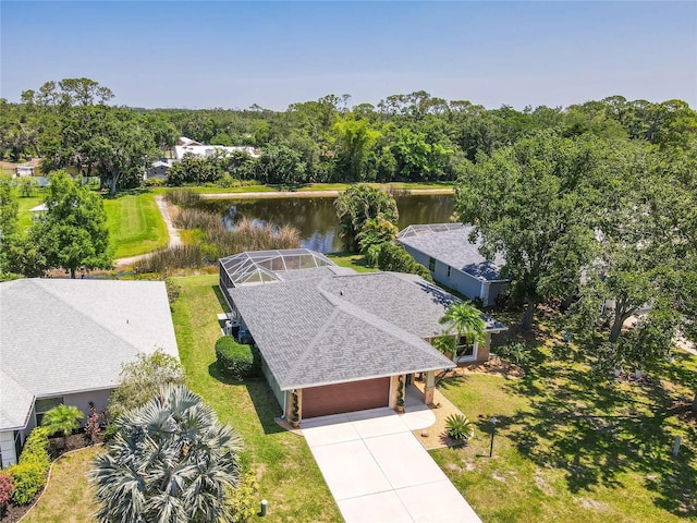4758 Breezy Pines Blvd, Sarasota, FL 34232 - aerial view of property and surrounding area featuring a nearby body of water