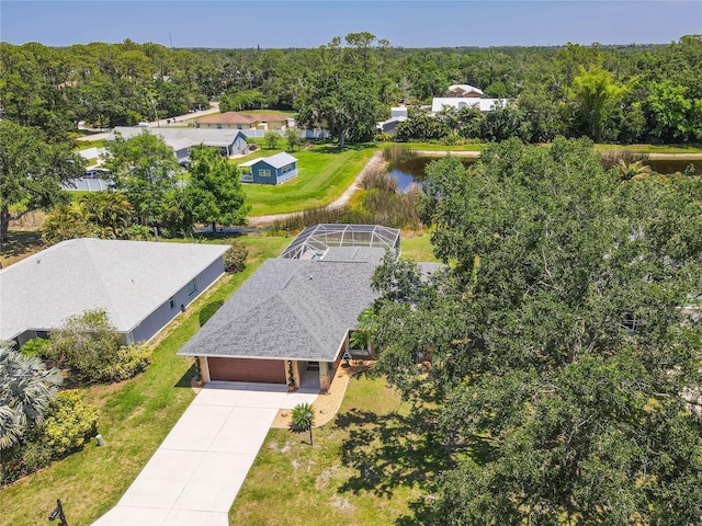 4758 Breezy Pines Blvd, Sarasota, FL 34232 - view of subject property with a forest and a nearby body of water