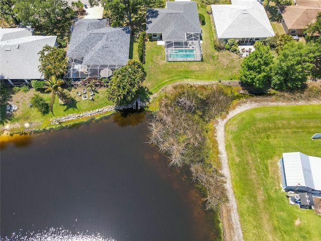 4758 Breezy Pines Blvd, Sarasota, FL 34232 - aerial perspective of suburban area featuring a nearby body of water