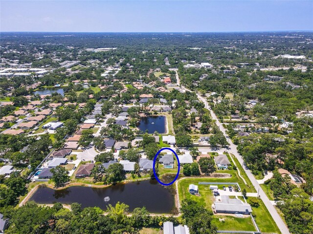 4758 Breezy Pines Blvd, Sarasota, FL 34232 - aerial view of property and surrounding area with a nearby body of water and nearby suburban area