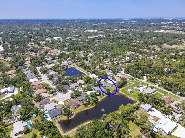 4758 Breezy Pines Blvd, Sarasota, FL 34232 - aerial view of property and surrounding area featuring a nearby body of water and nearby suburban area
