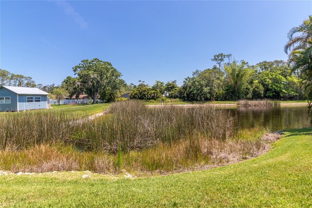 4758 Breezy Pines Blvd, Sarasota, FL 34232 - view of yard with a water view