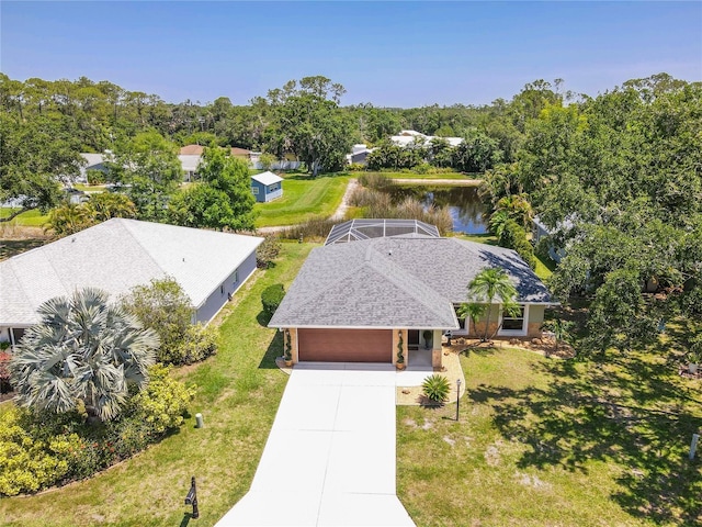 4758 Breezy Pines Blvd, Sarasota, FL 34232 - view from above of property with a nearby body of water