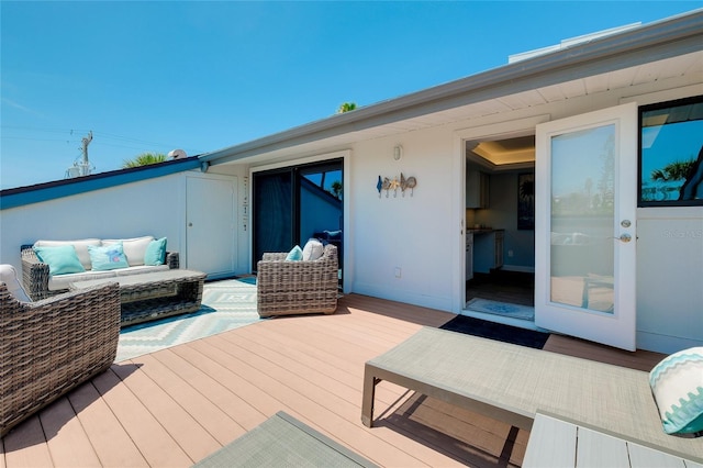 1001 Point Of Rocks Rd Unit 207, Sarasota, FL 34242 - deck with an outdoor hangout area