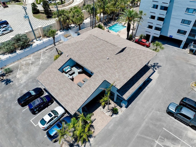 1001 Point Of Rocks Rd Unit 207, Sarasota, FL 34242 - aerial view of property and surrounding area with a pool
