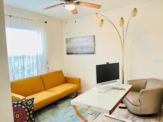 2410 Mizner Bay Ave, Bradenton, FL 34208 - office area with ceiling fan