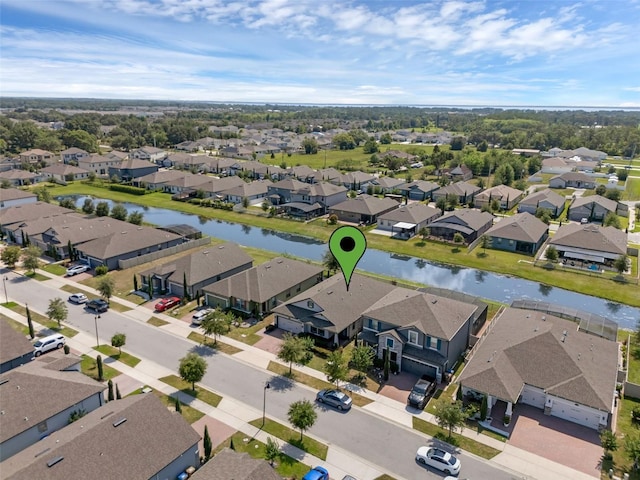 1896 Napoli Dr, Saint Cloud, FL 34771 - aerial view of residential area featuring a large body of water