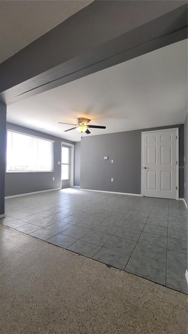 6360 Jordan St, North Port, FL 34287 - unfurnished room featuring ceiling fan and baseboards