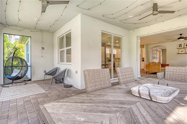11502 Golden Bay Pl, Bradenton, FL 34211 - deck with ceiling fan
