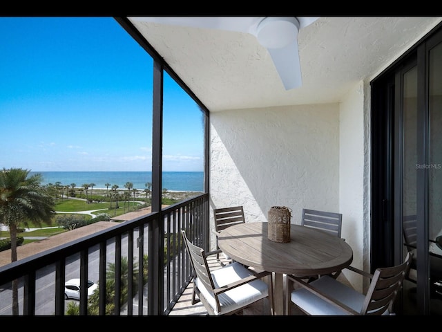 2045 Gulf Of Mexico Dr Unit M1-505, Longboat Key, FL 34228 - balcony featuring a water view