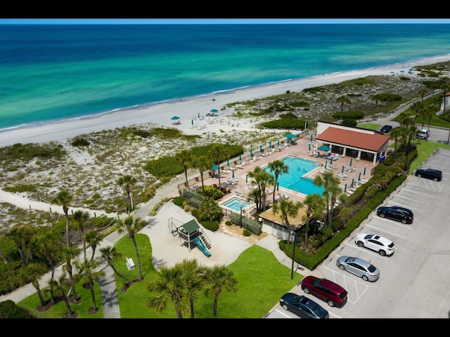 2045 Gulf Of Mexico Dr Unit M1-505, Longboat Key, FL 34228 - drone / aerial view of expansive beach and a pool
