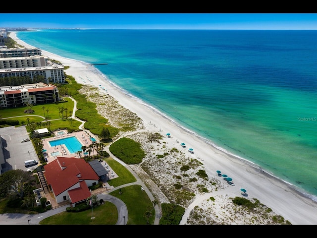 2045 Gulf Of Mexico Dr Unit M1-505, Longboat Key, FL 34228 - aerial view of unending shoreline and a pool area