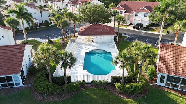 7532 Marsh Orchid Cir Unit 8-201, Bradenton, FL 34203 - aerial perspective of suburban area with a pool