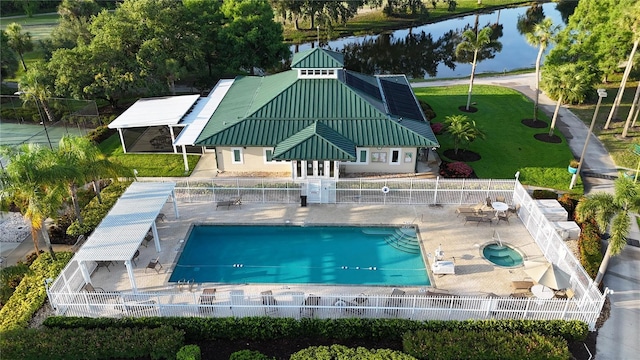 7532 Marsh Orchid Cir Unit 8-201, Bradenton, FL 34203 - community pool with a patio