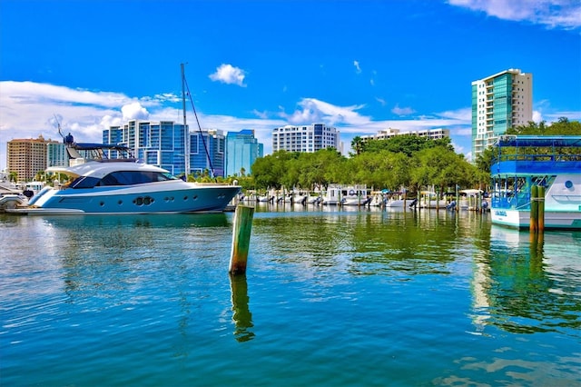 5373 Anthony Ln, Sarasota, FL 34233 - water view featuring nearby urban area