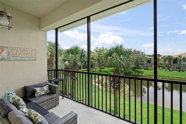 4204 Overture Cir # 4204, Bradenton, FL 34209 - sunroom / solarium with a water view