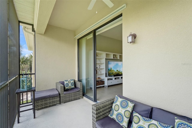 4204 Overture Cir # 4204, Bradenton, FL 34209 - balcony with a ceiling fan