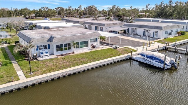 9822 Desoto Ct, Bradenton, FL 34210 - view from above of property featuring a large body of water