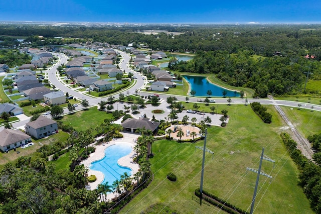 4739 Reisswood Loop, Palmetto, FL 34221 - aerial overview of property's location with a pool area and a nearby body of water
