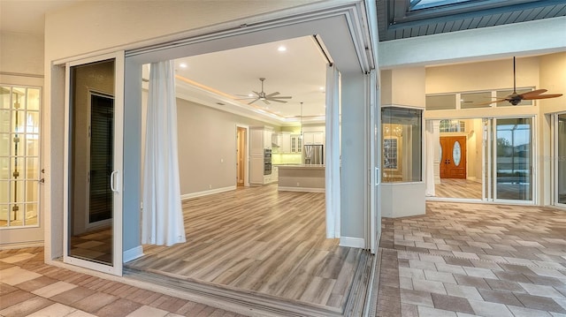 6914 Dominion Ln, Lakewood Ranch, FL 34202 - view of patio / terrace featuring ceiling fan