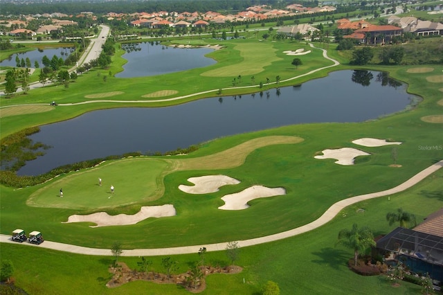6914 Dominion Ln, Lakewood Ranch, FL 34202 - aerial view of residential area featuring a large body of water and a golf club