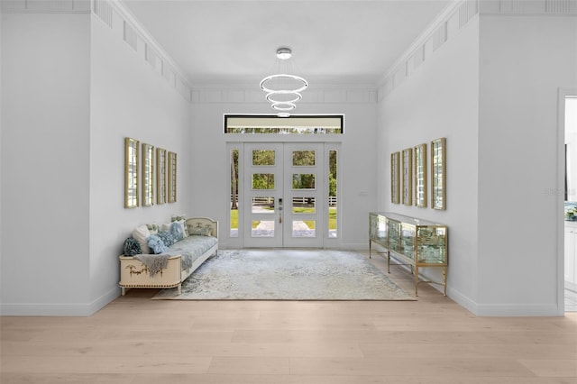 7051 Turtle Ln, Sarasota, FL 34241 - entryway featuring a towering ceiling and wood finished floors