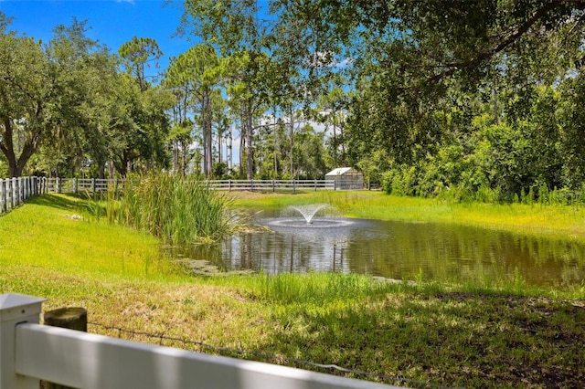 7051 Turtle Ln, Sarasota, FL 34241 - view of yard with a water view