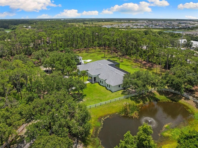 7051 Turtle Ln, Sarasota, FL 34241 - view of subject property with a large body of water and a forest