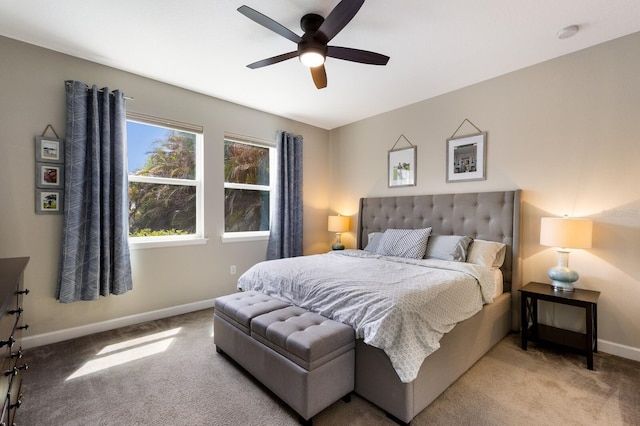 11411 Spring Gate Trl, Bradenton, FL 34211 - bedroom featuring baseboards, carpet flooring, and a ceiling fan