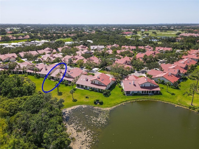 7331 Villa D Este Dr, Sarasota, FL 34238 - aerial perspective of suburban area featuring a large body of water