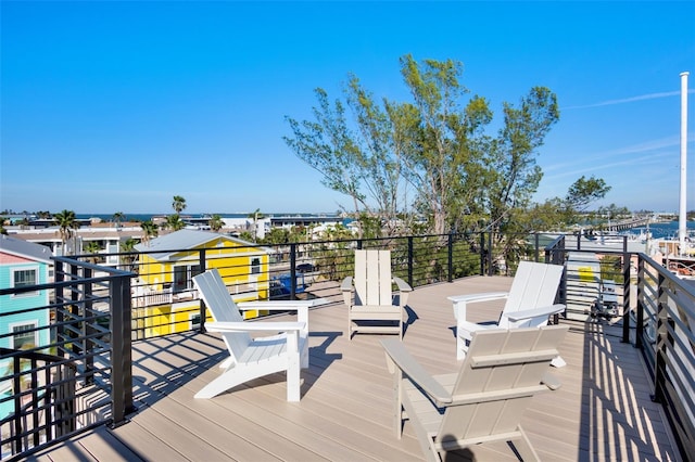 103 4th St N Unit A, Bradenton Beach, FL 34217 - view of wooden terrace