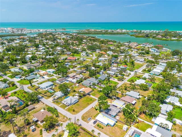 302 Pavonia Rd, Nokomis, FL 34275 - aerial view of property and surrounding area with a nearby body of water and nearby suburban area