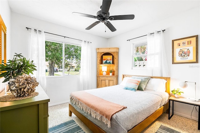 302 Pavonia Rd, Nokomis, FL 34275 - bedroom featuring baseboards and a ceiling fan