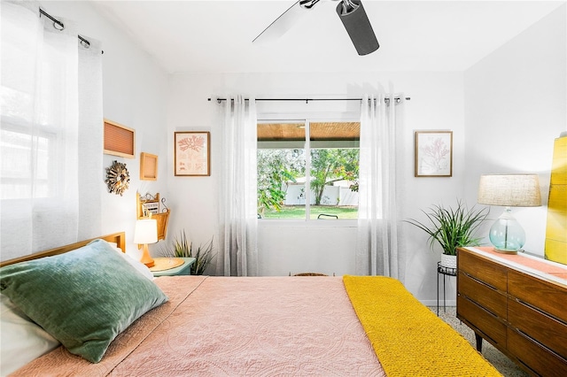 302 Pavonia Rd, Nokomis, FL 34275 - bedroom with ceiling fan and baseboards
