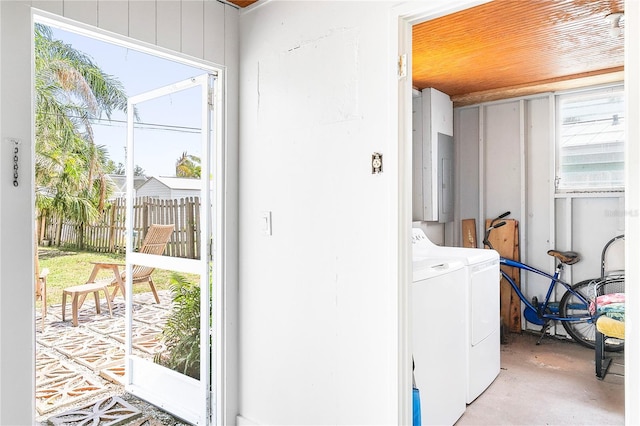 302 Pavonia Rd, Nokomis, FL 34275 - laundry room with washing machine and dryer
