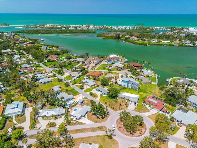 302 Pavonia Rd, Nokomis, FL 34275 - aerial overview of property's location featuring a large body of water and nearby suburban area