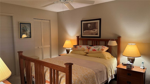 2841 74th St W Unit 2841, Bradenton, FL 34209 - bedroom featuring a closet and ceiling fan