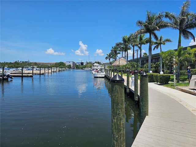 7150 N Tamiami Trl Unit C100, Sarasota, FL 34243 - dock featuring a water view