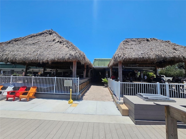 7150 N Tamiami Trl Unit C100, Sarasota, FL 34243 - view of home's community featuring a gazebo and a deck