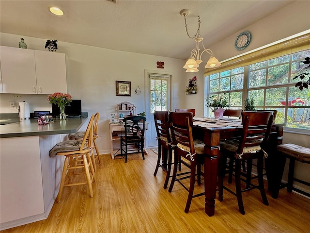 3828 6th Ave W, Palmetto, FL 34221 - dining room with light wood finished floors, baseboards, and recessed lighting
