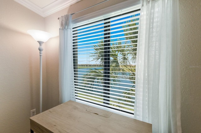 5624 Palmer Cir Unit 206, Bradenton, FL 34211 - detailed view of a textured wall and crown molding
